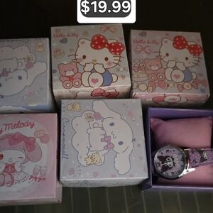 Sanrio Lavender & Pink Character Watch Gift Set